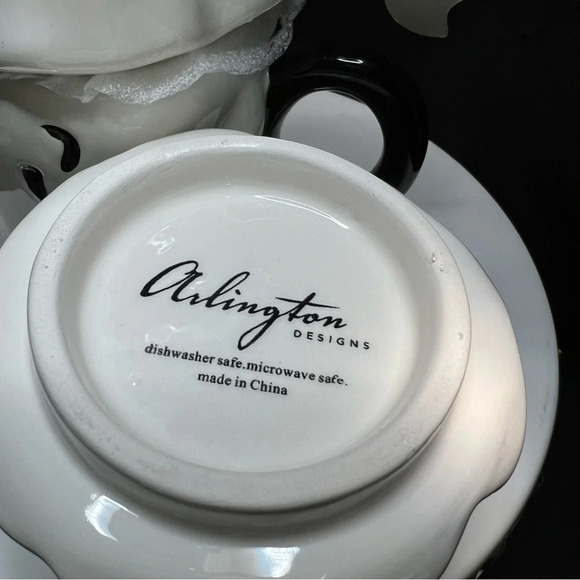 Goblin & Ghoul Ceramic Halloween Stacked BOO Ghost w/ Pumpkin Pal Coffee Mugs - Picture 12 of 12